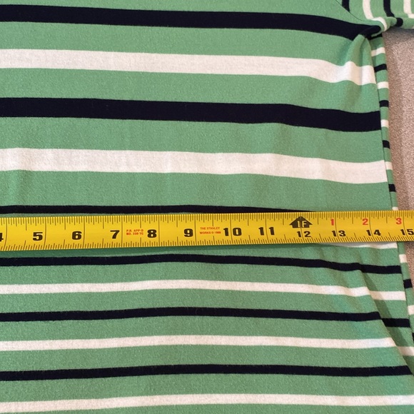 Chaps - women’s striped boat neck t-shirt. Size M - Picture 8 of 10